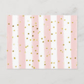 ベビーはベビーカード用の茶パーティーの本を醸造する インビテーションポストカード (裏面)