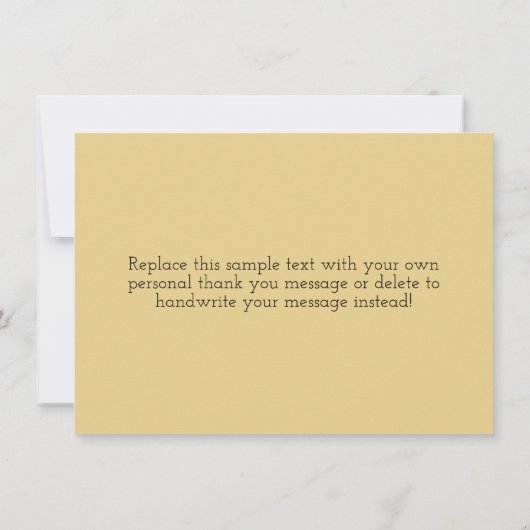 ベビーはベビーシャワーを感謝していしています醸造しています サンキューカード (裏面)