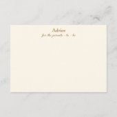 ベビーはベビーシャワーコーヒーアドバイスカードを醸造している エンクロージャーカード (裏面)