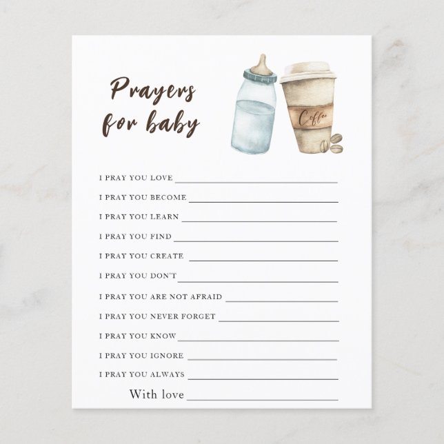 ベビーはベビー用のコーヒー祈りの言葉を醸造している (正面)