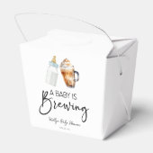 ベビーはボトルコーヒーグラス赤ちゃんシャワーを醸造している フェイバーボックス (裏面サイド)