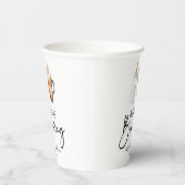 ベビーはボトルコーヒーグラス赤ちゃんシャワーを醸造している 紙コップ (右)