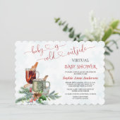 ベビーはメールで仮想ベビーシャワー外で冷たい 招待状 (スタンド正面)