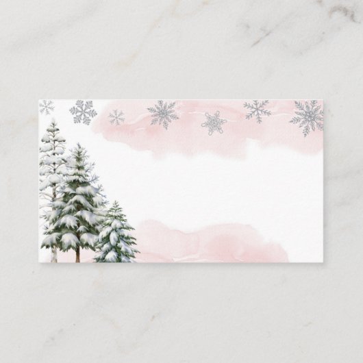 ベビーは冷たいアウトサイドガールおむつラッフル エンクロージャーカード (裏面)