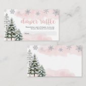 ベビーは冷たいアウトサイドガールおむつラッフル エンクロージャーカード (正面/裏面)