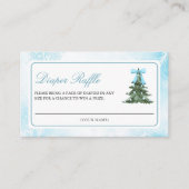 ベビーは冷たいアウトサイドブルーボウオムツラッフル エンクロージャーカード (正面)