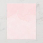 ベビーは冷たい外の女の子ベビーシャワー招待状 (裏面)