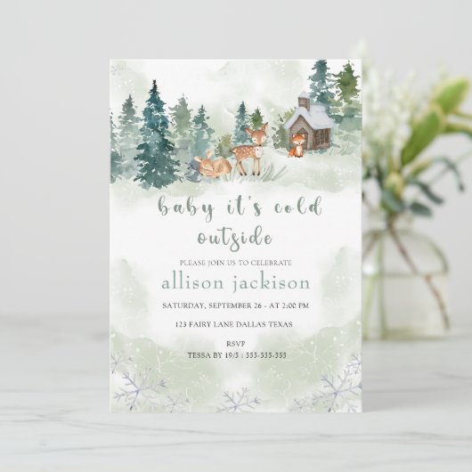 ベビーは冷たい外の森の森の森のベビー商会 招待状 (スタンド正面)