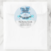 ベビーは冷たい外の雪だるま ラウンドシール (バッグ)