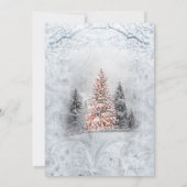 ベビーは冷たい松の木の森ベビーシャワー 招待状 (裏面)