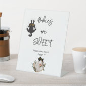 ベビーは可愛い黒猫&ブックベビーシャワー 台座サイン (インサイチュ)