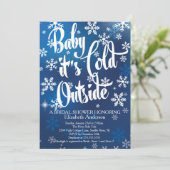 ベビーは外が冷たいブライダルシャワー 招待状 (スタンド正面)