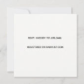 ベビーは外が冷たいベビーシャワー招待状 招待状 (裏面)