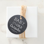 ベビーは外が冷たいメッセージカード フェイバータグ (インサイチュ)