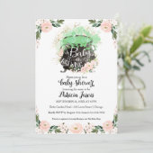 ベビーは女の子のベビーシャワー招待状 (スタンド正面)
