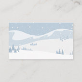 ベビーは寒い外の冬のバニーおむつラッフル エンクロージャーカード (裏面)