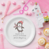 ベビーは寒い外ベビーシャワー紙プレート ペーパープレート (パーティー)