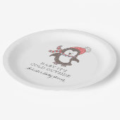 ベビーは寒い外ベビーシャワー紙プレート ペーパープレート (アングル)