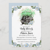 ベビーは少年の赤ちゃんシャワー招待状 (正面/裏面)