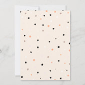 ベビーは幽霊グラスのドット赤ちゃんシャワーを醸造している 招待状 (裏面)