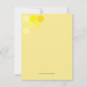 ベビーは性別を明らかにする 招待状 (裏面)