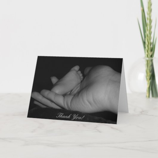 ベビーは感謝していしています! サンキューカード (正面)