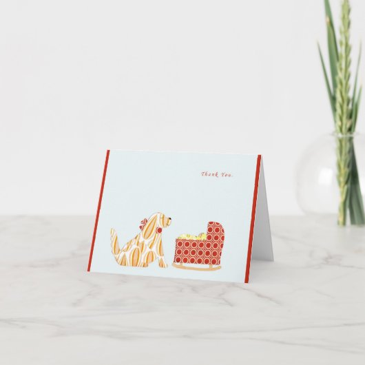 ベビーは感謝していしています サンキューカード (正面)