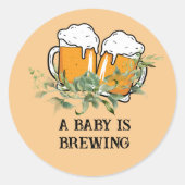 ベビーは戸棚をトッパーで造っている ラウンドシール (正面)