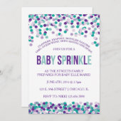 ベビーは招待を振りかけます 招待状 (正面/裏面)