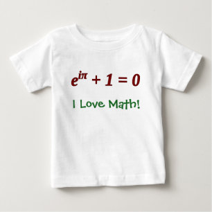 ベビーは数学が大好き! ベビーTシャツ