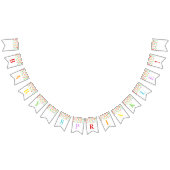 ベビーは旗の虹の紙吹雪を振りかけます バンティングフラッグ (全)