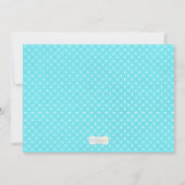 ベビーは植木鉢の男の子のシャワーの招待状を振りかけます 招待状 (裏面)