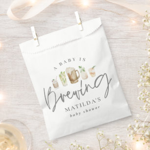 ベビーは水の色の赤ちゃんエレガントシャワーを醸造 フェイバーバッグ