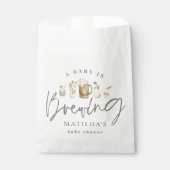 ベビーは水の色の赤ちゃんエレガントシャワーを醸造 フェイバーバッグ (正面)