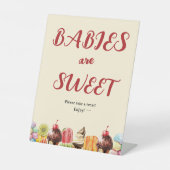 ベビーは甘いアイスカラフルクリームベビーシャワー 台座サイン (正面)