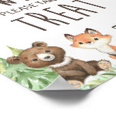 ベビーは甘いウッドランドの看板 ポスター (角)