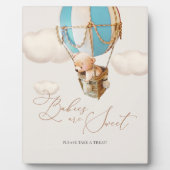 ベビーは甘いクマのおごり風船を取って フォトプラーク (正面)