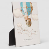 ベビーは甘いクマのおごり風船を取って フォトプラーク (側面)