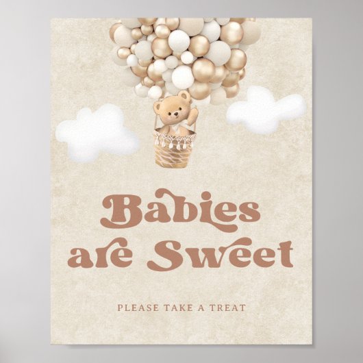 ベビーは甘いクマのおごり風船を取って ポスター (正面)
