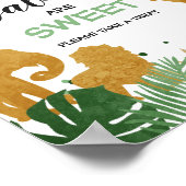 ベビーは甘いサイン動物園ジャングルの好意トリート ポスター (角)