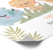 ベビーは甘いサファリの動物をごちそうする ポスター (角)