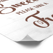 ベビーは甘いシャワーサインを頂く ポスター (角)