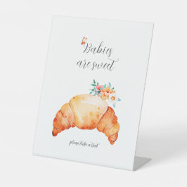 ベビーは甘いテイクトリートクロワッサンパーティー 台座サイン