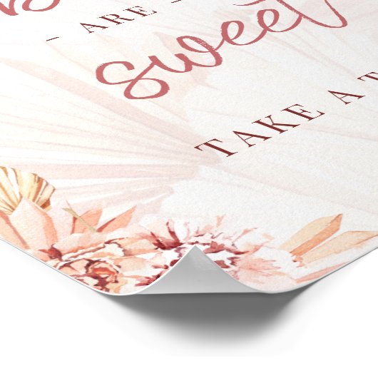 ベビーは甘いテイクトリートボホベージュベイビーシャワー ポスター (角)