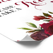 ベビーは甘いテイクトリート秋赤ちゃんシャワーサイン ポスター (角)