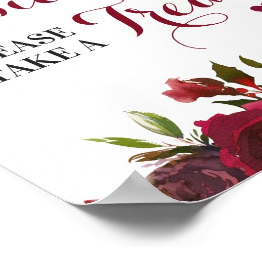 ベビーは甘いテイクトリート秋赤ちゃんシャワーサイン ポスター (角)