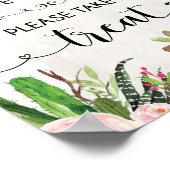 ベビーは甘いテイクフィエスタシャワーサイン ポスター (角)