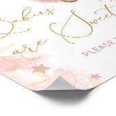 ベビーは甘いテディベアを楽しんでほしい ポスター (角)