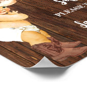 ベビーは甘いトリートカウボーイベビーシャワーを取る ポスター (角)