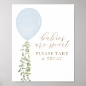 ベビーは甘いトリートバルーンベビーシャワーを取る ポスター (正面)